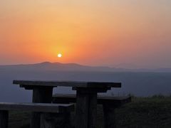 大観峰の夕陽　～　阿蘇　～　