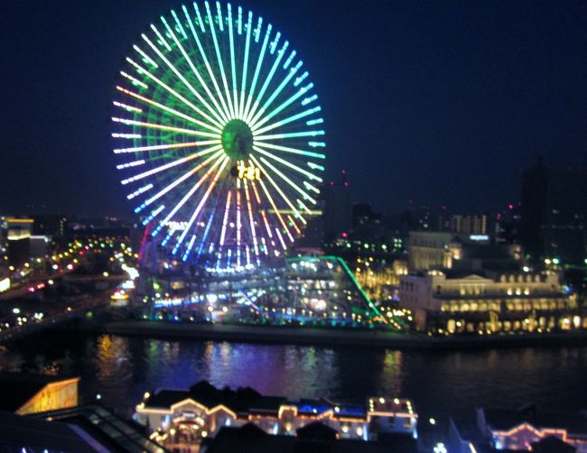 横浜開港祭です（その2）　ナイトクルーズとホテルの部屋から夜景を堪能しました。