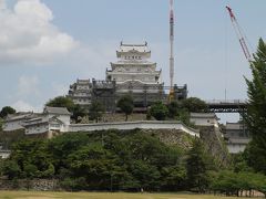 世界遺産　姫路城　美しい姿をようやく現し始めた天守閣