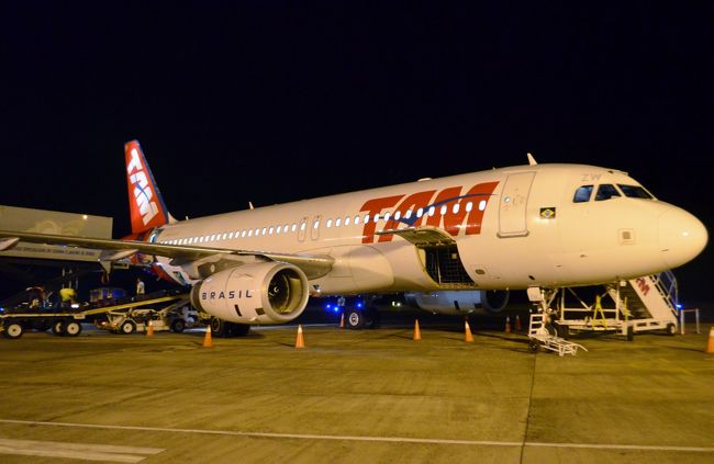 やっと地球の反対側、ブラジルに到着したー！と、思いきやまだまだ飛行機を乗り継ぎ移動は続きます。<br />一先ず手持ち資金が０なのは心許ないのでお金を入手し一路、国内線チェックインカウンターへ。<br />リオデジャネイロから本日の最終目的地フォスドイグアスへはブラジル航空業界の雄、TAM航空を利用。それまでいたスターアライアンスを脱退してワンワールドに加盟したばかりの航空会社です。<br />ちなみに加盟日は3月31日で私の出発日は4月3日。ワンワールド絡みの予約発券をしたので対応期限はギリギリで方々にご迷惑をお掛け致しました。だってブラジル国内線高いんだもーん！(笑)<br />直接TAM航空の方に聞いたところ、同社が販売しているTAMブラジルパスはお値段はお得だけど、対象の予約枠がすぐ埋まってしまうので早く予約しないと…。だそうです。早い人では半年くらい前から便を決めて押さえているそうです。私、半年後に何しているかなんてワカラナイヨ。