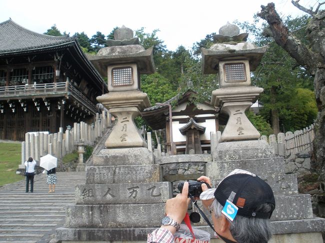 国内47都道府県踏破の旅で最後に残されていたところが奈良県でした。<br />　<br />奈良は奈良時代に平城京が置かれた古都であり、シルクロードの終着点として天平文化が花開いた地として知られています。<br /><br />奈良の地を訪れるのも生まれて初めてではなく1962年以来ですから52年ぶり・その間になんと半世紀経過。半世紀を超えて2度目の訪問です。<br /><br />　6月8日-10日「古（いにしえ）の奈良名所15か所を巡る旅」古都の歴史探訪・2泊3日です。三日間で3万5千歩、歩きます　歩行距離だけでもおよそ21-22キロの行程。<br /><br />今回の旅では歴史上のいくつかの疑問に回答が与えられました。　1）奈良のお寺にはなぜお墓がないのか？　2）五度の渡航失敗を経て　どうやって鑑真和上は来日したのか？　3）東大寺の大仏はいつごろのもの？などなど・・・<br /><br />お墓のない奈良のお寺は国内の一般のお寺にはない重要な使命を持っていました。<br />　<br />奈良市は、奈良県の北部一帯を占める広域市で、同時に奈良盆地の北端にも当たります。市東部は大和高原にあたり、標高300mから600m級の高地が続きます。<br /><br />2日目以降は春日大社　法隆寺　唐招提寺　薬師寺などの順で回りましたが、保存しているパソコン・Windows7の反乱で　今回の旅行記の写真データは全て消滅してしまいました。残念です。<br /><br />注）ブログ記事のうち寺社仏閣の紹介文及び史実はフリー百科事典『ウィキペディア（Wikipedia）』および東大寺など関連の公式サイトから引用したもの、あるいは抜粋・加筆したものです。　また「菊一包永」紹介記事は同社HPから抜粋したものです。<br />