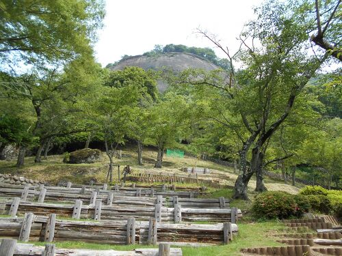 甲斐大月 織田徳川連合軍追撃に新府城を焼き払い軍事力を立て直すべく