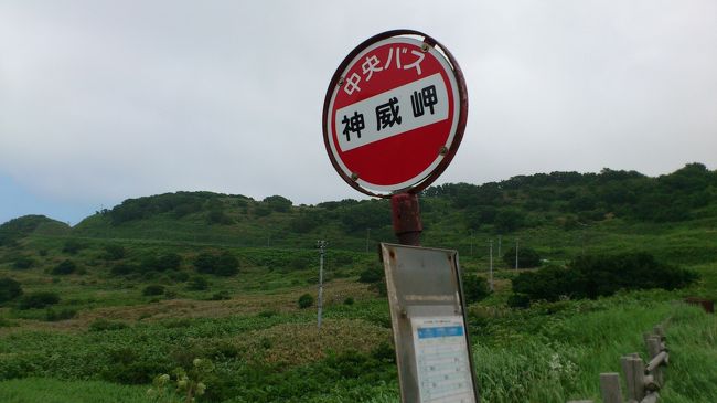 　北海道は数回旅行しているが、積丹半島はまだ未知の世界だった。というのも、私の旅はドライブではなくたいていが公共機関の乗り物だからである。調べてみたら、積丹半島はあまりにも不便。なかなか行けないはずですね。だって小樽から公共バスで２時間もかかるんです。バスツアーを捜したらすでに定員となりにけり。とほほほ。こうなったら、各駅停車のバスに挑戦。覚悟を決めました。<br />　車窓の風景は延々と続く海岸。これもまたよし。終点に近づくと、急に上り道になり、相当な高さの山に終点がありました。表紙の写真は、寂しげに斜めに立つ停留所の看板。風が強く霧がたちこめる荒涼たる世界でした。