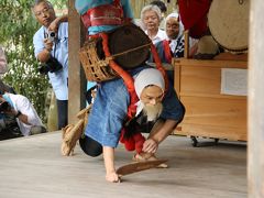 旅するイルカ♪　京都　美山　祇園社の神楽へ　Part 3　（神社内太鼓編）