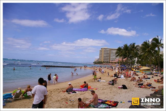 美しいワイキキビーチ Waikiki Beach だが 人が多すぎ ホノルル ハワイ の旅行記 ブログ By イノ Inno さん フォートラベル