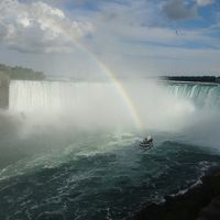 マイナスイオンたっぷり虹のナイアガラ滝 / ナイアガラ・フォールズ / カナダ（一部アメリカ）