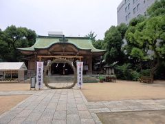 日本の旅　関西を歩く　大阪市の坐摩神社（いかすりじんじゃ）'周辺