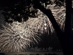 琵琶湖 雨の花火大会 