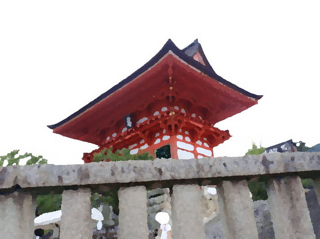 用事があったので大津まで　帰りに清水寺へ寄った。