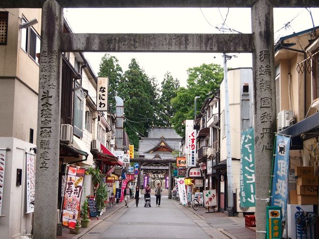 盛岡城跡公園は、薔薇が咲き誇り、また、雄大な石垣が見事に残っていて、見ごたえのある楽しい散策だった。<br /><br />三ノ丸跡にある「櫻山神社」で参拝し・・・昨日、バスの窓から見えて気になった建物（岩手医大１号館）にも立ち寄ってみることに・・・。