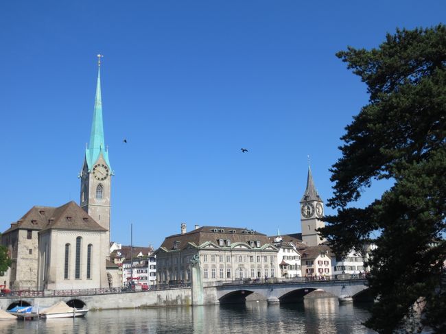 スイスは４度目の訪問ながら、実はまだチューリッヒに降り立ったことがない私達。<br /><br />今回は、シャガールとジャコメッティのステンドグラスのある教会を見るために、一泊しました。<br />朝のお散歩で、朝市にも遭遇し、美味しい旅のスタートとなりました。<br /><br />チューリッヒはどこも宿がお高くて手が出ずに、今回は話題のAir bnbを使いました。<br />ちょっと心配だったのですが、とても親切なオーナーさんで快適な宿泊となりました。<br /><br />※著作権は放棄いたしておりません。写真・文章の無断転用は禁止します。