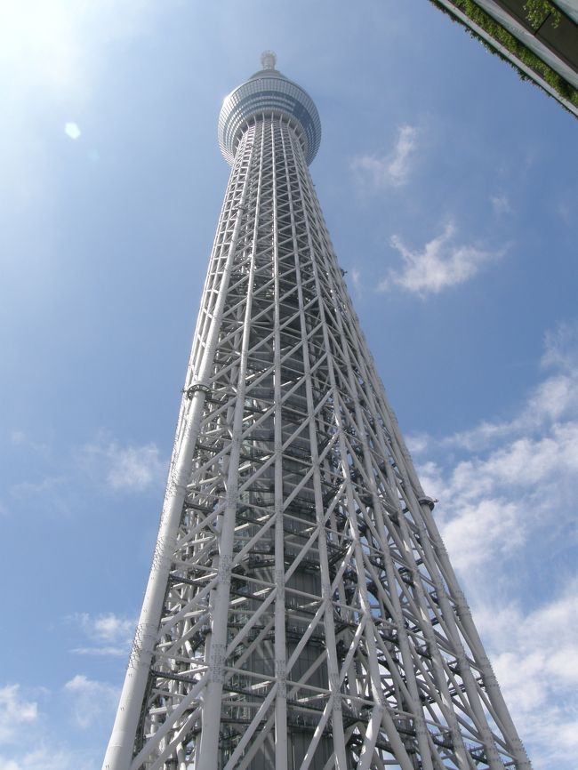 ☆タワー８本目☆<br /><br />石垣島で知り合ったダイビング＆Fb友達の女の子が東京に遊びに来たので、一緒に東京スカイツリーに登って来ました。<br /><br />※登り済みのタワーには◎をつけました。<br />【全日本タワー協議会　加盟タワー】は以下の20本です。<br />・さっぽろテレビ塔<br />・五稜郭タワー<br />・銚子ポートタワー<br />◎千葉ポートタワー<br />◎東京タワー<br />◎横浜マリンタワー<br />・クロスランドタワー<br />・東尋坊タワー<br />・ツインアーチ138<br />・東山スカイタワー<br />・名古屋テレビ塔<br />◎京都タワー<br />◎空中庭園展望台<br />・通天閣<br />◎神戸ポートタワー<br />・夢みなとタワー<br />・プレイパークゴールドタワー<br />・海峡ゆめタワー<br />・福岡タワー<br />・別府タワー<br /><br />【全日本タワー協議会以外のタワー】<br />◎東京スカイツリー<br />◎横浜ランドマークタワー