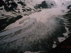 グロースグルックナー・氷河後退・・1997年のフランツ・ヨーゼフ展望台とパステルツェ氷河