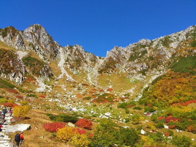 紅葉の木曽駒ヶ岳登山