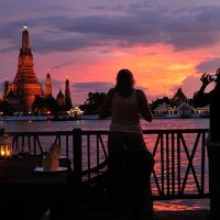 タイエアアジアＸで行くバンコク２日目後半　夕日を見ながら沈没