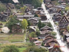 台風とともに　白川郷から平湯温泉へ