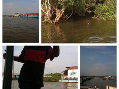 トンレサップ湖ボートクルーズ（水上生活を見学）