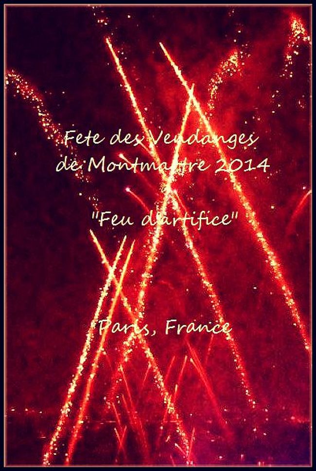 モンマルトルのブドウ収穫祭2014　花火編 - Fete des Vendanges de Montmartre 2014 "Feu d'artifice"