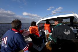 2014.9フィンランド・デンマーク旅行8-秋のシモ湖をモーターボートでクルーズ