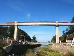 西日本一日乗り放題きっぷで列車に揺られて秋の竹田城跡から鳥取へ（その2、天空に向かってそびえ立つ余部橋梁）