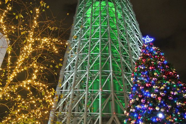 スカイツリーのクリスマスイルミネーション 東京スカイツリータウン ドリームクリスマス 14 浅草 東京 の旅行記 ブログ By まめ猫さん フォートラベル
