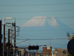 再び、上福岡駅より素晴らしい富士山を眺める