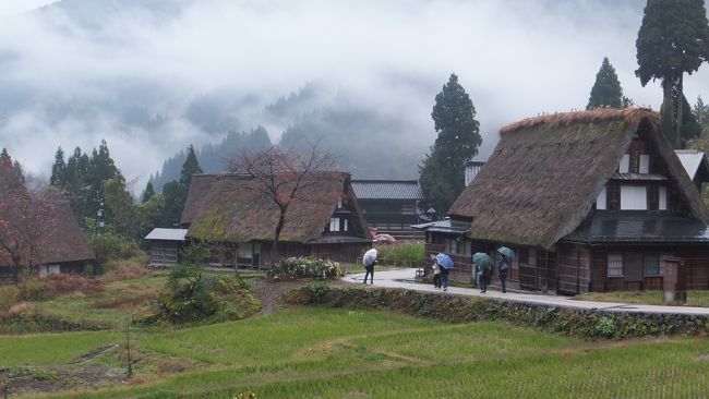 「船でしか行けない秘境の一軒宿：大牧温泉」に宿泊した富山の旅⑥～最後は世界遺産「五箇山」です。今年もまた、雨でした・・・。