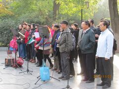 西安の蓮湖公園・大合唱団