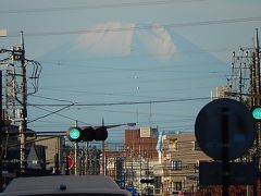 上福岡駅から見られる素晴らしい富士山