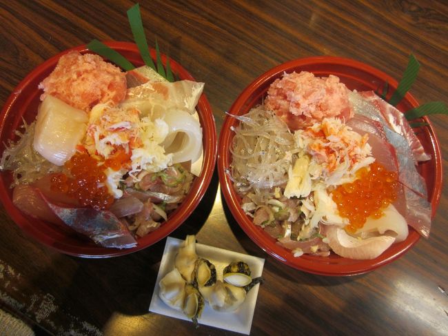 日立おさかなセンターの海鮮丼（味勝手丼）を食べに茨木県までドライブしました。