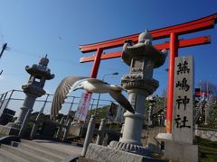 ウミネコが集まる神社へ