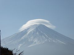 晩秋の伊豆と富士五湖の優雅な愛犬旅行♪　Ｖｏｌ１６（第４日目午前）　☆河口湖「レジーナリゾート富士」から帰京へ♪笠雲をかぶった富士山にお別れ♪