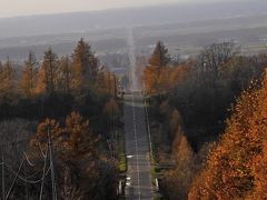 2014.11網走出張旅行3-小清水原生花園，知床斜里27.5ｋｍの直線　天に続く道