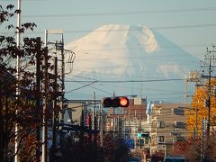 12月2日、上福岡駅から見られた今年最も美しかった富士山