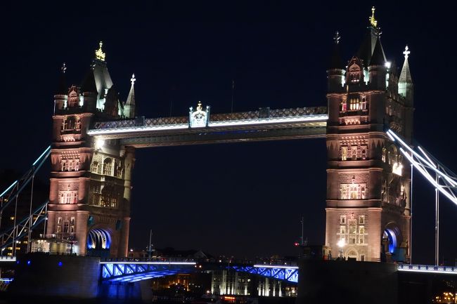 2014冬のロンドン～タワーブリッジからテムズ川沿いの夜景めぐり
