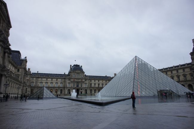 パリ滞在、７，８日目は、ミュージアムパス２日券を使って<br />美術館巡りです。<br /><br />なんでか、ルーヴルのＯＰＥＮが１時間も遅れました。<br />寒い雨の中、行列はピラミッドの周りを１周しそうな勢いでした。<br /><br />ルーヴル、オルセー、オランジュリーと回りましたが、<br />めちゃくちゃ疲れました。。。<br />でも、一日で一気に回って、正解でした。<br />
