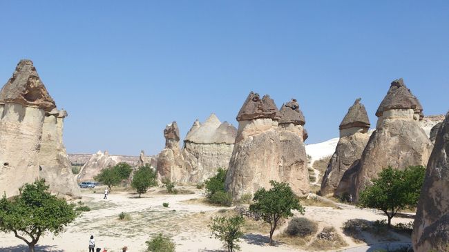 Day5<br /><br />Cappadocia　⇒　Kayswri　⇒　Istanbul<br /><br />本日はカッパドキアにてギョレメ野外博物館を見学後はカイセリへ　約70km<br /><br />これより空路にてイスタンブールへ<br /><br />まずは、本日もカッパドキアを見学<br /><br />何度見ても、驚きの風景です<br />同じカッパドキアといっても場所によっては違う風景。<br />名物の気球からの景色や岩窟内部など、色々な面からも見ることができ、非常に楽しめます<br /><br />そして、旅はいよいよ最後にしてメインスポットの1つ、イスタンブールへと戻ります。<br />長いバス移動もこれで最後！イスタンブールへは飛行機で向かいます。<br />さよなら、バスドライバーさん！！