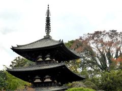 日本の神を覗く旅路・第1部記紀の神々続・晩秋の大和路13富麻寺その1東・西両塔が見下ろす境内