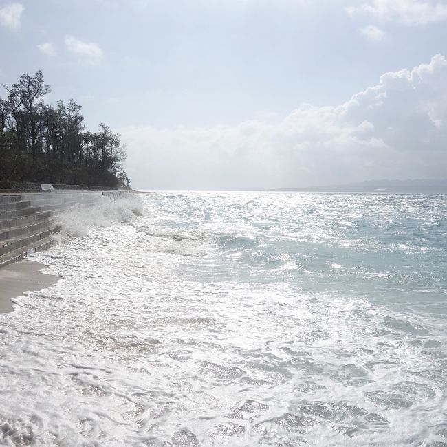 休暇の日程があった学生時代の友人と、沖縄本島５日間の後半。<br />滞在していた北部からレンタカーで中部へ、離島をいくつか回りました。<br />伊江島、古宇利島など！<br /><br />海と島が好きな東京OLの、のんびり夏休み後編です。<br />............................................................................................<br />※旅行記内の写真の無断転用はご遠慮ください※<br />............................................................................................