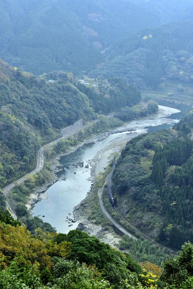 鉄道風景写真シリーズ　第6弾　”球磨川沿線を走る肥薩線 SL人吉のラストランとその風景”です。<br /><br />今回の旅は10月の連休に熊本に行ったが台風の影響でやもなく１日早めて帰郷。そのリベンジも兼ねて11月の最終の連休に再度熊本へＪＡＬの特典航空券を利用して行きました。<br /><br />今回もまた俯瞰人さんと実家が熊本県球磨村にあるderaさんと３人でＳＬ人吉のラストランの撮影の為熊本入りしました。<br />前回までの旅行記でも記載しておりますが、撮影の合間に熊本空港の夕日撮影と八代市の山の山頂から夜景撮影もしました。<br /><br />お天気にも恵まれＳＬ人吉の黒煙+白煙も撮影出き大変満足しております。<br /><br />私は羽田からＪＡＬ機で熊本空港まで。俯瞰人さんとderaさんは愛知県在住の為ＦＤＡ機で熊本空港までのフライト、空港で待ち合わせをして八代の定宿ホテル アルファーワンへ向かいました。<br />新幹線よりも断然早く金曜日仕事を終えてから最終便のフライトで飛び、帰りも人吉の返しを撮影後、最終便で帰宅できるのが非常に便利でありがたいです。<br /><br />今回は熊本県球磨村に実家があるderaさんがご一緒なので安心して撮影出き、またお母様から差し入れのおにぎりも頂き、この場を借りて御礼申し上げます。また前からどうしても行きたい俯瞰撮影地にもご案内して貰い、手厚いおもてなしを受けました。<br /><br />最後に紅葉も期待して行きましたが、東北方面と違いまた広葉樹ではなく針葉樹が多いため紅葉の撮影は出来ませんでした。かすかに紅葉している箇所も撮影はしております。<br />九州で紅葉は期待できないと改めて実感致しました。<br /><br />俯瞰人さんとderaさんのブログです。お時間があるとき是非お立ち寄りください。<br />ファインダーの中の汽笛（俯瞰人さん）<br />http://fukanjin.blog.fc2.com/blog-category-16.html<br /><br />「躍動蒸気の軌跡」 by deraoyaji（deraさん）<br />http://t55772341.blog.fc2.com/<br /><br />関連している旅行記事<br /><br />１年に２回訪れる飛行機と夕日を絡めて撮影できる熊本空港のRWY25 end 撮影地に行ったが、生憎の天気で撃沈！(;´Д｀)&#39;`ァ&#39;`ァ。。来年また再度リベンジだ！ v(*&#39;-^*)-☆<br />http://4travel.jp/travelogue/10957207<br /><br />夜景の魅力に取り付かれて　☆(-^▽^-)☆　　　　 ”第1弾　熊本県八代市の夜景”<br />http://4travel.jp/travelogue/10961370<br />