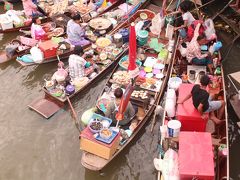 新婚旅行でタイ、バンコクへ★初めてのアジア！3日目バンコク市内寺院観光、水上マーケット、蛍ナイトクルージング/4日目ウィークエンドマーケット、スパ、ニューハーフショー