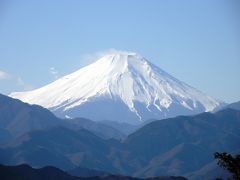 2015年初登山は高尾山登山と薬王院の初詣・・・③高尾山から見られる富士山と周囲の山並み