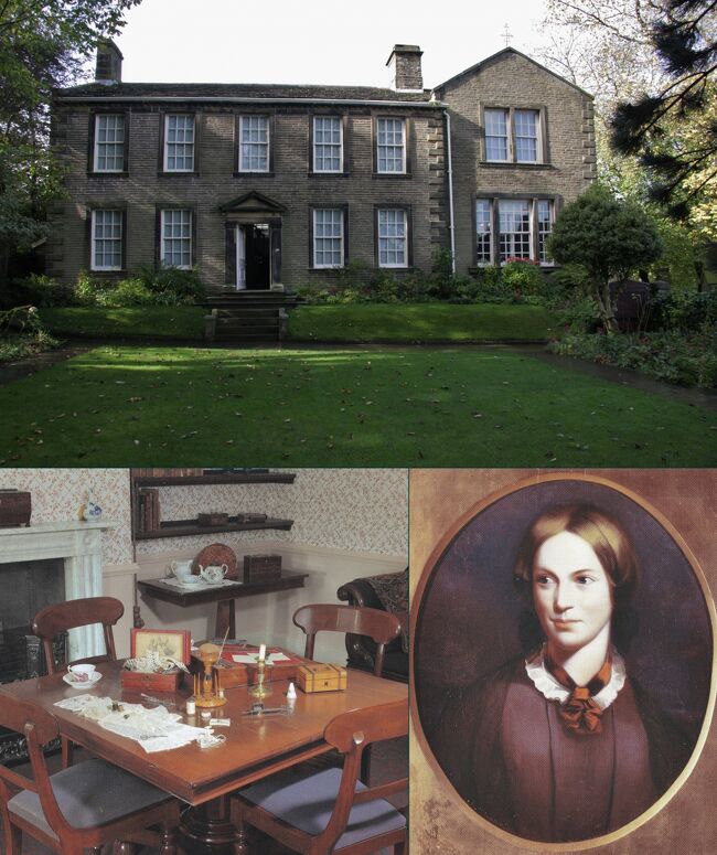 ブロンテ・パーソネージ博物館　2014.10.17　　12：40<br />Bronte Parsonage Museum/Dining Room/Charlotte Bronte<br /><br />ブロンテ3姉妹が暮らした家はブロンテ博物館となり、父のパトリックの書斎や寝室などが当時のままの形で保存され、ブロンテ姉妹の遺品や遺稿とともに展示されている。<br /><br />スコットランド・フランスの旅2014<br />写真旅行記　Travel Photo Essay  &quot;Scotland and France 2014&quot;<br />2014.10.13(月）ー10.27（月）15日間<br />スコットランド・フランスの旅2014<br /><br />第10回　ブロンテ姉妹の故郷ハワース Haworth,Bronte Village<br /><br />10月17日（金)　晴　　17℃<br />ブロンテ・パーソネージ博物館The Bronte Personage Museumはホテルの裏の駐車場を横切ると目の前に案内看板が見え、そこから30ｍ先にあるが、それがホテルを選んだ理由だ。<br />博物館に隣接する事務所でチケットを買い、入館前に外のベンチで一休みしていると、クレジットカードを持った女性が近づいてきて、「これ・・・」と見せたのでハッとした。<br />チケットをカードで買ったときにレシートと一緒に返すのを老婦人のレジ係りが忘れたようだ。ここで休憩していなかったらどうなったろうと考え、ぞっとした。これからは自分も気を付けよう。<br /><br />ブロンテ博物館はとても見応えがあった。<br />姉妹たちが実際に生活していた部屋が当時のままで（多少は改造され）残っているので、イギリスの中流家庭の質素でも豪華でもない、それでいて英国の伝統を守った豊かさが感じられる、心休まる空間が保たれている。<br />室内の写真撮影は禁止だが、Bronte Parsonage MUSEUMの写真ブック（6.95ポンド）に詳しく掲載されているのでいくつか転載する。<br />著名な画家ジョージ・リッチモンドGeorge Richmondno の肖像画を元に、シャーロットの死後、ブランウェルの友人J.H.Thompsonが描いたポートレート（肖像画）は小説の主人公のジェーンのイメージを大きく膨らませてくれる感動的なもので、映画とはかなり異なる好印象だ。<br /><br />ジェーン・エアと嵐が丘を初めて読んでから50年以上経ってから訪れることがようやく叶ったブロンテ姉妹の故郷は、遠い記憶の中から蘇った小説の舞台を見るようで、言葉に表せない静かな感動と懐かしさに満ちて、いつ死んでもいいなと心底思った。<br />ジェーン・エアはこの旅行前に4回目を半分（新潮文庫上巻）読んだ。<br />博物館の案内係の婦人にそのことを話したら、「私は2回よ」と。<br />下巻は最後の旅路で読むためにとっておこうかな。遺言しなくては。<br /><br />余談だが10月24、25日に訪ねたパリの友人宅で、夕食後の会話でブロンテ姉妹の故郷ハワースへ行ったことを話したら、奥様がリビングの壁面いっぱいの本棚の最上段から（踏み台に乗って）一冊の本を取り出し、「これは私が（若いころ）初めてプレゼントされた本よ」と言って「嵐が丘（原題：Wuthering Heights）仏語：Les Hauts de Hurlevent」を見せて（手渡して）くれた。<br />フランスでもよく知られた人気の作家であることが瞬時に理解され、しばらくはお互い、それ以上の言葉をかわすことはなかった。<br />その本は袋綴で、自分で切って読んだそうだ。<br />日本でも袋綴は今でもあるがエロ雑誌と説明しようとしたがなかなか英語が思い出せず、erotic magazine?と聞かれて頷く始末だった。<br />ご夫婦とも英語はもちろんロシア語が堪能で、奥様はロシアの文化をフランスに紹介する仕事を今でもされているそうだ。<br /><br />パリに住む友人夫妻（右）とベルサイユに住む友人（シャンティイ城にて）<br />https://cdn.4travel.jp/img/tcs/t/pict/src/38/61/50/src_38615037.jpg?1568625529<br /><br />ブロンテ姉妹がよく行き来したと言われるブロンテ・ウェイBronte Wayへの行き方をショップの女性に訊いて向かった。<br />パリッシュ教会Parish Churchの裏の道に案内表示があったので分かったが、次第に丘の上へ登る道で、ハイキングのようで大変だった。<br />首から下げたカメラが重く、肩が痛くなるので手で提げた。<br />20分ほどでペニストン・ヒルPENISTON HILLに着いた。天気はよく風があったが寒くはなかった。気温は17,8度ぐらいか。<br /><br />しばらく、周囲が遠くまで見渡せる荒野の中を、風にたなびく枯れ草と緑の低灌木が半ばの丘の途中まで歩いたが、ホテルへ預けられずに持っていた荷物（リュックと手提げ）が重いので道端に放置して進むと池があった。直径20ｍほどで静かな水面に映る空がのどかな感じだった。周りに大きな岩がいくつもあったので腰を下ろして休んだ。<br />しばらくすると犬を2匹連れたおばさんがやって来て、犬にテニスボールを投げて獲りに行かせる運動をさせていたので少し会話した。<br />途中で5マイル先の町に住む21歳の孫娘からという電話を受けていた。<br /><br />ペニンストン・ヒルを下り、3時のチェックインまでには時間があるのでメイン・ストリート（固有名詞Main Street,Haworth)のカフェでケーキと紅茶で休みながらこの日記を書いている。<br /><br />3時になるのでホテルへチェックインして、一休みしてからカメラだけ持ってメインストリート入口交差点を横切り、大きなセントラル・パークを抜けハワース駅まで行ってみた。跨線橋からは駅構内に２両のSLが見えた。駅の入り口に掲示された列車時刻表を調べ、明日乗ることにした。18日（土）HAWORTH発は9：05、10：20、11：00、12：36、14：06などだが全てがSLではないらしい。11時以降にSLマークがある。<br />帰りは公園内の近道を抜けた。<br />ホテルへ戻り、ウェルカムドリンクのワインを飲んで6：50に目覚ましをセットして昼寝した。<br /><br />7時過ぎに夕食に出かけた。パブ・レストランで、にぎわっていそうなところをいくつか覗いてメイン・ストリート中ほどのThe Fleece Innに入った。住所は67 Main Street Haworth B022 80A<br />ビール　1/2ｐラガー<br />Scampi（エビ）のフリッター、フライドポテト、緑豆のマッシュ。<br />以上で10.7ポンド（￥1920）<br /><br />となりの席の7、8人の地元のグループの一人（男）が、ビールはとなり町の醸造所の特産がいいと奨め、自分のビールを差し出して味見してみろと言ってくれたので、奨められた通り味見してそれを選んだ。<br />いかにも地ビールといった濃厚でスッキリ感は少ないビールだが、美味しかった。ピルスナーとは違う味だ。<br /><br />こんな経験は初めてなので、心温まる扱いに言いようのない喜びを感じた。<br />帰りにみんなの写真を撮った。<br /><br />向かいのテーブルのカップルが注文したフィッシュ・アンド・チップスが美味しそうだったので写真だけ撮らせてもらった。<br />20：50ホテル帰着。<br /><br />■旅行計画要約（毎回掲載します）　<br />Abstract of the trip to Scotland and France<br />http://4travel.jp/travelogue/10935919<br /><br />イギリスは自動車会社Ｈの研究所勤務時に、1980年代初頭から90年代半ばまでローバーとの共同開発を含むjoint businessの機会に何度となく出張し、イギリス人から生きた英語を学んできたので、私にとっては学生時代に交流があったフランスとならび特別な親近感を抱く外国。<br /><br />しかしいつしか高齢となり、いつまで海外旅行ができるか分らなくなったため、一度も行ったことのないイングランドと地続きのスコットランドへ行ってみたくなり、半年ほど前に今年の旅行先に決めた。<br />先日のスコットランドの独立の是非を問う国民投票が公示される以前のことだ。<br />体質の関係で日本酒は全くダメだが、ウィスキーは好きで、最近は飲む機会が少ないが、昔はオールドパーのボトルキープができた古き良き時代もあった。水で割ってはせっかくの香りが薄まるのでロックがよい。<br />イギリスへ出張を繰り返していた80年代に、イギリス人に緑の三角形の瓶で知られたシングルモルト・ウィスキーの草分けグレンフィディックGlenfiddich（現在はサントリーが輸入・販売）を土産に奨められたこともあった。<br /><br />スコットランドからの帰りにヨークおよびハワースへ立ち寄るのも大きな目的。<br />ヨークは鉄道好きには聖地のような国立鉄道博物館がヨーク駅に隣接している。世界で初めて時速200Kmを超えた蒸気機関車マラード号を始め機関車103両、客車176両、日本の新幹線もあるそうだ。（ブルーガイド・イギリスによる）<br />ヨーク大聖堂や2000年の歴史を刻む城壁や城門も楽しみだ。<br /><br />「嵐が丘」を書いたエミリー、「ジェーン・エア」のシャーロッテ、「アグネス・グレイ」のアン（あまり知られていない）の3姉妹の生まれ育った荒野の中の小さな村で、シェークスピアが生まれたストラットフォード・アポン・エイボンと並ぶ「英国文学の聖地」ハワースは死ぬ前に訪れなくてはならない場所と思っていた。<br />私は女性ではないが、ジェーン・エアのあの性格（向上心・質実・努力・情熱・美的感覚・・・）に共感し、自分の人格形成に多くの示唆を与えてくれて何度も読んだ小説が生まれた自然環境（背景）に少しでも触れてみたい気持ちを生涯持ち続けてきたが、この歳になってようやく実現できそうで嬉しい気持ちでいっぱいだ。<br /><br />後半のフランス訪問については、<br />昨年（2014）4月に1964年の東京オリンピックの直前の8月に日仏学生交流プログラムで来日したフランスの学生たち（3つの大学の内の1つ）が50年ぶりに再来日することになり、2日間の都内見学の計画づくりと案内に奔走した。<br />彼らがその後鎌倉・箱根・京都・広島・奈良・大阪を回り、帰国後のメールのやり取りでスコットランド旅行の計画を伝えたところ、その帰りにぜひフランスにも足を延ばして再会したいと言われ、誘いに乗ることになった。（7月）<br />リヨン、エクサンプロヴァンス、パリの3都市だが、いずれのお宅も部屋はたくさんあるのでホテルの手配は要らないと言ってくれているので助かる。<br />4月の受け入れ時にはコーディネーターを務めたので、奥様方を含め16人のメンバー全員と顔のつながりができているため、とても楽しみにしている。<br /><br />撮影　CANON EOS40D EF-S17/85 <br />PowerShot A2300<br /><br />スコットランド・フランスの旅2014 1.東京からエジンバラまで　　http://4travel.jp/travelogue/10948376<br />スコットランド・フランスの旅2014 2.スコットランドの自然探訪<br />http://4travel.jp/travelogue/10949966<br />スコットランド・フランスの旅2014 3.スコッチウィスキー蒸留所ツアーhttp://4travel.jp/travelogue/10951228<br />スコットランド・フランスの旅2014 4.エジンバラの街歩き<br />http://4travel.jp/travelogue/10953587<br />スコットランド・フランスの旅2014 5.エジンバラ城<br />http://4travel.jp/travelogue/10958956<br />スコットランド・フランスの旅2014 6.ロイヤル・マイルとスコティッシュ・ダンス　<br />http://4travel.jp/travelogue/10959995<br />スコットランド・フランスの旅2014 7.ヨークの国立鉄道博物館<br />http://4travel.jp/travelogue/10961797<br />スコットランド・フランスの旅2014  8.ヨーク大聖堂と街歩き<br />http://4travel.jp/travelogue/10961819<br />スコットランド・フランスの旅2014  9.ヨークからハワースへ<br />http://4travel.jp/travelogue/10971857<br /><br />◇イギリスのウィリアム王子の第二子（女）の名前（first name)がシャートットに決まったニュースを聞いて内心嬉しかったです。2015.5.4<br /><br />☆お気に入りブログ投票（クリック）お願い★<br />http://blog.with2.net/link.php?1581210