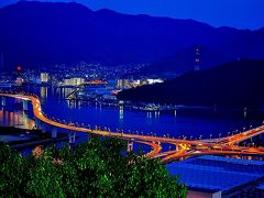 ライトアップされた「海田大橋」（愛称・広島ベイブリッジ）の夜景は見ごたえあり！！