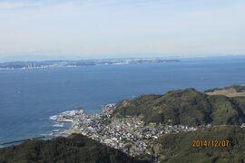 東京湾が見渡せる鋸山と房総半島でとれた海の幸で忘年会