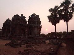 静かな夕日のスポット