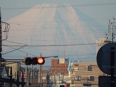 2月１３日上福岡駅からくっきりとした富士山が見られた
