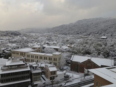 思いがけない雪の京都旅行でした