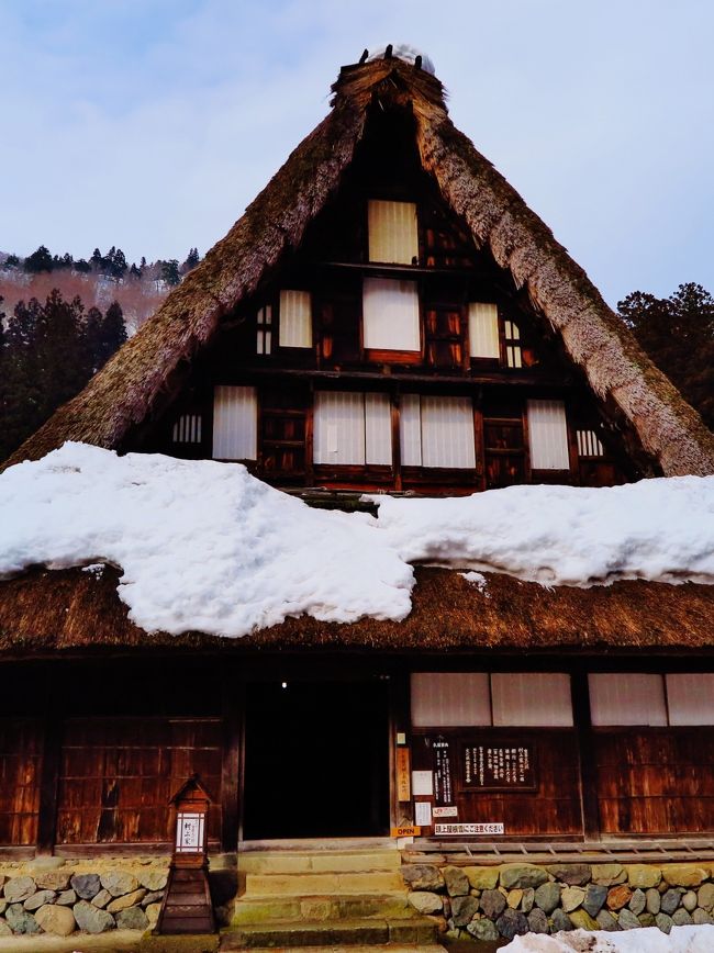 約400年前の建築当時の様式を伝える貴重な合掌造り家屋で、民族資料なども展示しています。<br />五箇山地方の民家のうち、古い時代の形式を改造されずに残している建造物がこの「村上家住宅」です。<br />この種の家屋を一般に「合掌造り」と呼んでいますが、その中でも最大規模の農家で、一重4階、切妻造り茅葺、戸口は妻入り、間口は35尺2寸、奥行は67尺5寸あります。<br /><br />天正年間に建設されたと伝えられており、戦国時代の武家造りから書院造りに移行する過渡期の様子を示すなど、多くの古風、古式の遺構が残っているのは、全国にその類を見ないといわれています。また、江戸時代に五箇山の主産業といわれた塩硝製造や和紙製造等の民族資料数千点を陳列しており、五箇山の生活史を見ることもできます。<br />（　http://www.murakamike.jp/about.html　より引用）<br /><br />村上家　については・・<br />http://www.murakamike.jp/<br /><br />五箇山（ごかやま）は、富山県の南西端にある南砺市の旧平村、旧上平村、旧利賀村を合わせた地域を指す。赤尾谷、上梨谷、下梨谷、小谷、利賀谷の5つの谷からなるので「五箇谷間」となり、これが転じて「五箇山」の地名となった。<br /><br />江戸時代には、加賀藩の流刑地とされ、加賀騒動の大槻伝蔵もこの地へ流された。流刑地である五箇山には当地を流れる庄川に橋を掛けることが許されず、住民はブドウのつるで作った大綱を張り、籠をそれに取り付けて「籠渡し」として行き来した。<br /><br />戦国時代から江戸時代には、塩硝（煙硝）製造の歴史がある。石山合戦（1570年（元亀元年） - 1580年（天正8年））の織田勢との戦いにも五箇山の塩硝が使われた。また、黒色火薬自体を製造していたとされる。この塩硝も、日本が鎖国を解いてから南米のチリからの硝石（チリ硝石）の輸入によって廃れてしまう。<br /><br />五箇山の合掌造りの屋根は茅葺である。五箇山の茅葺はコガヤ（チガヤ）を材料とすることが特徴となっている。なお、現在はチガヤの採取量が全ての合掌造りに必要な分を満たせず、重要文化財や世界遺産を除く合掌造りは大茅（ススキ）で屋根が葺かれている家屋がある。昭和30年代までは「結」、集落の共同作業にて葺き替えを行っていたが、現在は富山県西部森林組合（旧五箇山森林組合）が屋根の葺き替え、茅場の管理・刈取りを行っている。<br /><br />この地域は世界的にみても有数の豪雪地帯であり、そのような風土から傾斜の急な大きな屋根を持つ合掌造りの家屋が生まれた。現在も南砺市（旧平村）の相倉地区や同市（旧上平村）の菅沼地区には合掌造りの集落が残っており、それぞれ1970年12月4日、「越中五箇山相倉集落」「越中五箇山菅沼集落」として国の史跡に指定され、1994年には重要伝統的建造物群保存地区として選定されている。また、隣接している岐阜県大野郡白川村の白川郷（荻町地区）とともに「白川郷・五箇山の合掌造り集落」として1995年12月世界遺産に登録されている。<br /><br />五箇山民謡<br />「五箇山は民謡の宝庫」と言われ、発祥や伝播の経緯が定かでないものが数多く存在する。伝承ではお小夜という遊女と関係が深いという。加賀騒動の首謀者と遊女たちが輪島に流刑になったが、お小夜は輪島の出身だったため、意味がないということで、小原（上平）に流され、歌を教えたとされる。口頭で伝承され発展してきた文化遺産であり、麦屋踊は、国の助成の措置を講ずべき無形文化財に選定された経過にある。代表的な「こきりこ節」や「麦屋節」を含む多くの民謡は、1973年（昭和48年）11月5日に「五箇山の歌と踊」として、国の選択無形民俗文化財に選択されており、多くの五箇山民謡保存団体が存在し、唄い踊り続けることによって守られている。<br />こきりこ（こっきりこ）節・麦屋節・長麦屋節・早麦屋節・小谷麦屋節・古代神・小代神・四つ竹節・といちんさ節・お小夜節・なげ節・五箇山追分節・神楽舞・古大臣・しょっしょ節・草島節・輪島節など<br />（フリー百科事典『ウィキペディア（Wikipedia）』より引用）<br /><br />五箇山　については・・<br />http://www.gokayama-info.jp/<br /><br />旅行時期 2012/06/27 <br />世界遺産　菅沼合掌造り集落 五箇山民俗館を見学 ☆周辺施設も整備され<br />http://4travel.jp/travelogue/10706973<br />