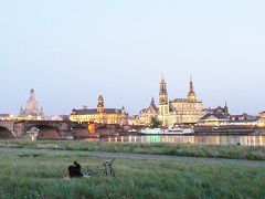 ヨーロッパ鉄道の旅 #15 - 夕暮れのドレスデン、黄金色に輝く旧市街